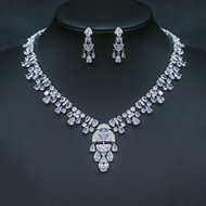 Show details for Brand New White Cubic Zirconia 2 Piece Jewelry Set with Price Show details for Brand New White Cubic Zirconia 2 Piece Jewelry Set with Price