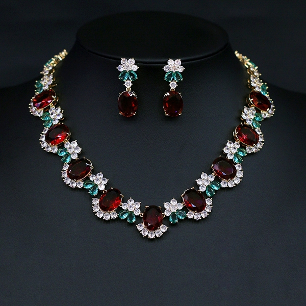 Picture of Latest Flowers & Plants Luxury 2 Piece Jewelry Set