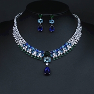 Show details for Buy Platinum Plated Cubic Zirconia 2 Piece Jewelry Set with Price Show details for Buy Platinum Plated Cubic Zirconia 2 Piece Jewelry Set with Price