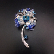 Show details for Nickel Free Platinum Plated Swarovski Element Brooche with Fast Shipping Show details for Nickel Free Platinum Plated Swarovski Element Brooche with Fast Shipping