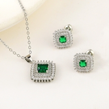 Show details for Unusual Flowers & Plants Cubic Zirconia 2 Piece Jewelry Set