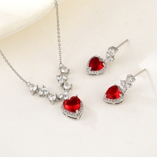 Show details for Distinctive Red Party 2 Piece Jewelry Set with Low MOQ