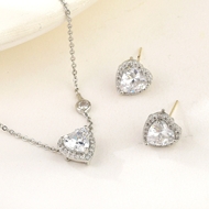 Show details for Recommended Platinum Plated Love & Heart 2 Piece Jewelry Set from Top Designer Show details for Recommended Platinum Plated Love & Heart 2 Piece Jewelry Set from Top Designer