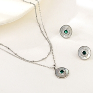 Show details for Recommended Platinum Plated Geometric 2 Piece Jewelry Set from Top Designer Show details for Recommended Platinum Plated Geometric 2 Piece Jewelry Set from Top Designer