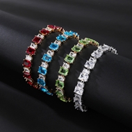 Picture of Famous Geometric Cubic Zirconia Fashion Bracelet for Ladies