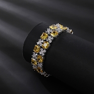 Picture of Good Cubic Zirconia Geometric Fashion Bracelet