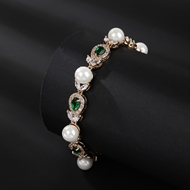 Picture of Sparkly Flowers & Plants Luxury Fashion Bracelet