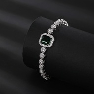 Picture of Funky Geometric Cubic Zirconia Fashion Bracelet