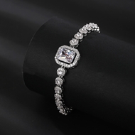 Picture of Shop Platinum Plated Party Fashion Bracelet with Wow Elements