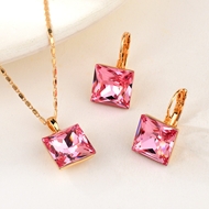 Show details for Sparkly Geometric Copper or Brass 2 Piece Jewelry Set Show details for Sparkly Geometric Copper or Brass 2 Piece Jewelry Set