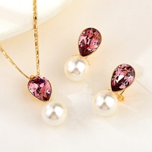 Show details for Unusual Geometric Purple 2 Piece Jewelry Set