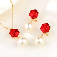Show details for Famous Geometric Fashion 2 Piece Jewelry Set Show details for Famous Geometric Fashion 2 Piece Jewelry Set