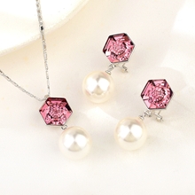 Show details for Filigree Geometric Copper or Brass 2 Piece Jewelry Set