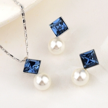 Show details for Fashion Swarovski Element 2 Piece Jewelry Set with Unbeatable Quality