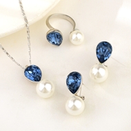 Show details for Attractive Platinum Plated Swarovski Element 3 Piece Jewelry Set For Your Occasions Show details for Attractive Platinum Plated Swarovski Element 3 Piece Jewelry Set For Your Occasions