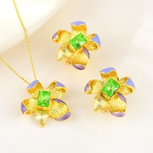 Show details for Delicate Flowers & Plants Party 2 Piece Jewelry Set