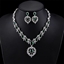 Show details for Wholesale Platinum Plated Copper or Brass 2 Piece Jewelry Set at Great Low Price