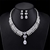 Picture of Reasonably Priced Platinum Plated Cubic Zirconia 2 Piece Jewelry Set for Female