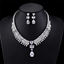 Show details for Reasonably Priced Platinum Plated Cubic Zirconia 2 Piece Jewelry Set for Female