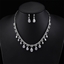Show details for Filigree Geometric White 2 Piece Jewelry Set