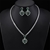 Picture of Bulk Platinum Plated Copper or Brass 2 Piece Jewelry Set Wholesale Price