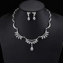 Show details for Copper or Brass Platinum Plated 2 Piece Jewelry Set with 3~7 Day Delivery