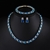 Picture of Good Cubic Zirconia Blue 3 Piece Jewelry Set