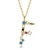 Picture of Nickel Free Gold Plated Colorful Pendant Necklace with Easy Return