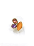 Show details for Gold Plated Opal Fashion Ring with Low MOQ Show details for Gold Plated Opal Fashion Ring with Low MOQ
