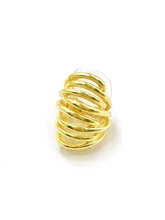 Show details for Designer Gold Plated Party Fashion Ring with No-Risk Return