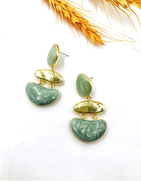 Picture of Irresistible Green Simple Drop & Dangle Earrings As a Gift