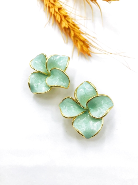 Picture of Simple Blue Clip On Earrings in Flattering Style