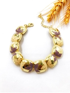 Show details for Gold Plated Purple Fashion Bracelet at Super Low Price Show details for Gold Plated Purple Fashion Bracelet at Super Low Price