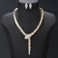 Show details for Buy Gold Plated Simple 2 Piece Jewelry Set with Wow Elements