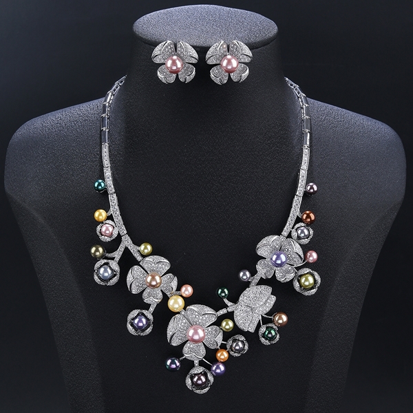 Picture of Nice Cubic Zirconia Simple 2 Piece Jewelry Set