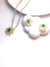 Show details for New Season Colorful Cubic Zirconia 2 Piece Jewelry Set with SGS/ISO Certification