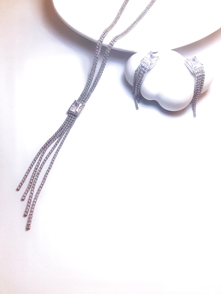 Picture of Unique Cubic Zirconia Simple 2 Piece Jewelry Set