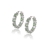 Picture of Hypoallergenic Colorful Rhinestone Small Hoop Earrings