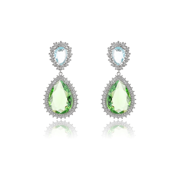 Picture of Delicate Rhinestone Classic Chandelier Earrings