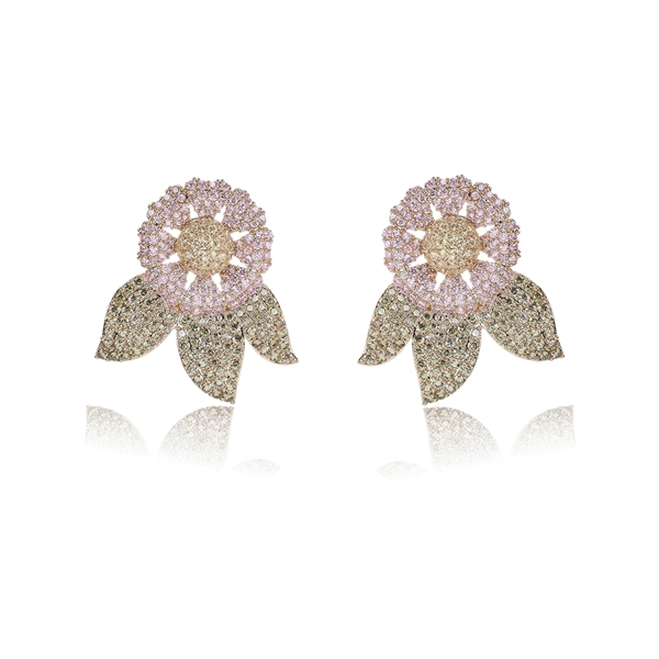 Picture of Classic Rhinestone Big Stud Earrings with Unbeatable Quality