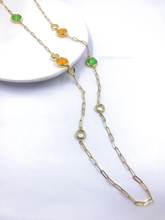 Show details for Sparkly Work Zinc Alloy Long Chain Necklace