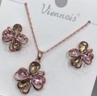 Show details for Chinese Simple Cubic Zirconia 2 Piece Jewelry Set